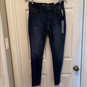 Old Navy Blue Skinny Jeans High-Waisted Tapered